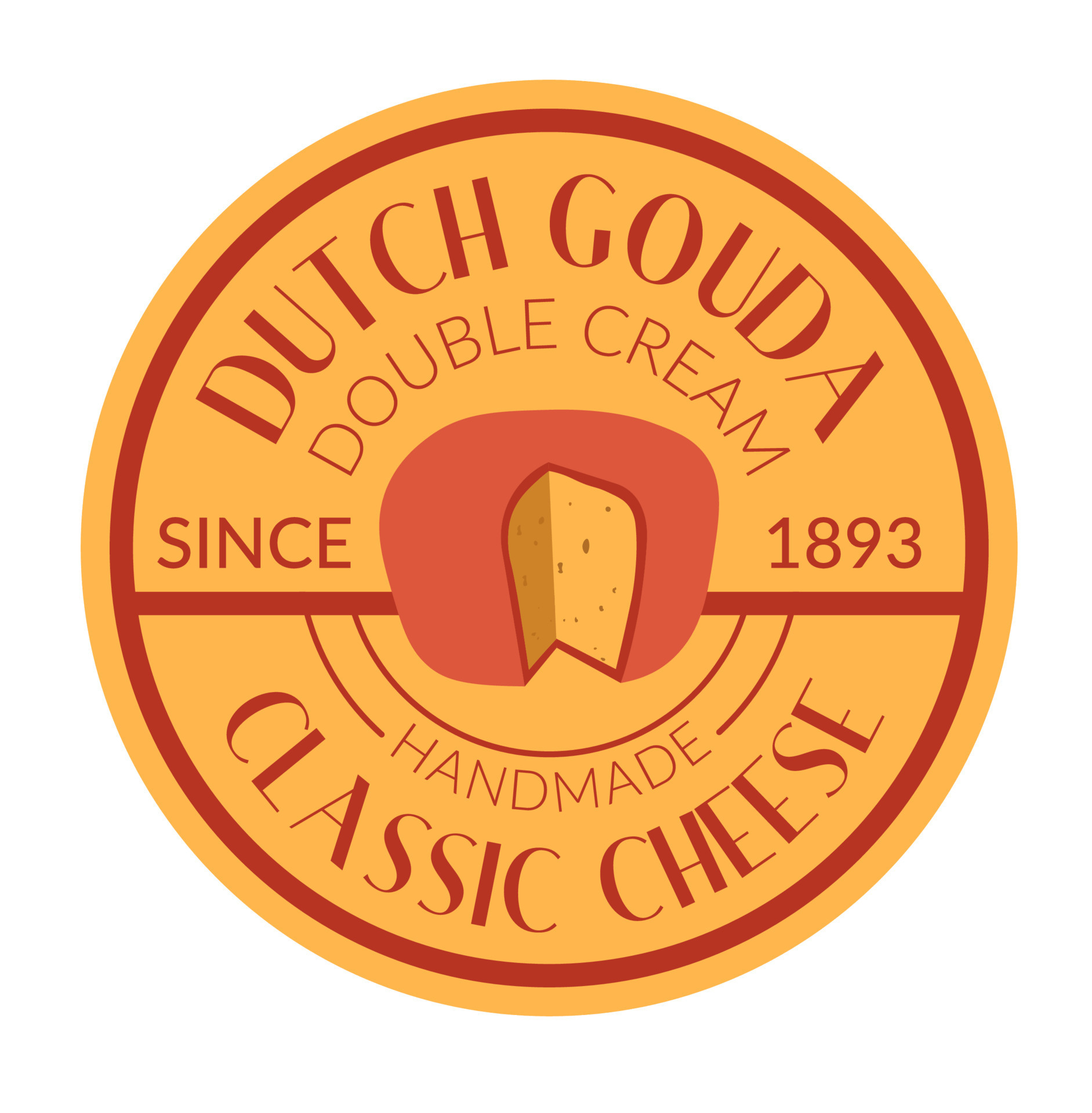 Dutch Gouda Double cream classic cheese handmade 17523374 Vector Art at