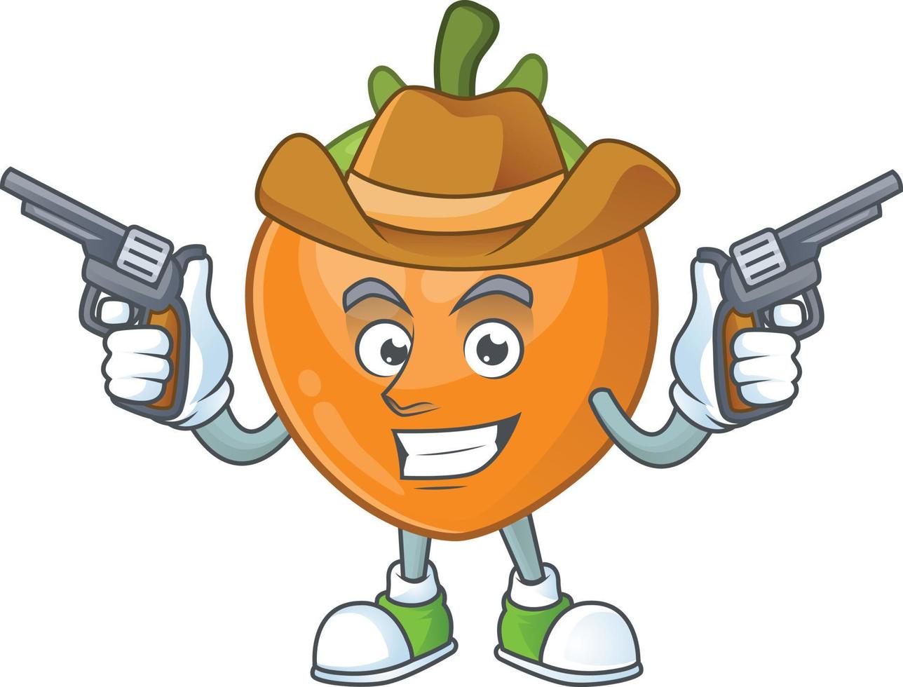 Persimmon Fruit Vector