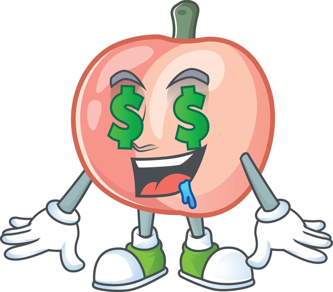 Peach Fruit Vector