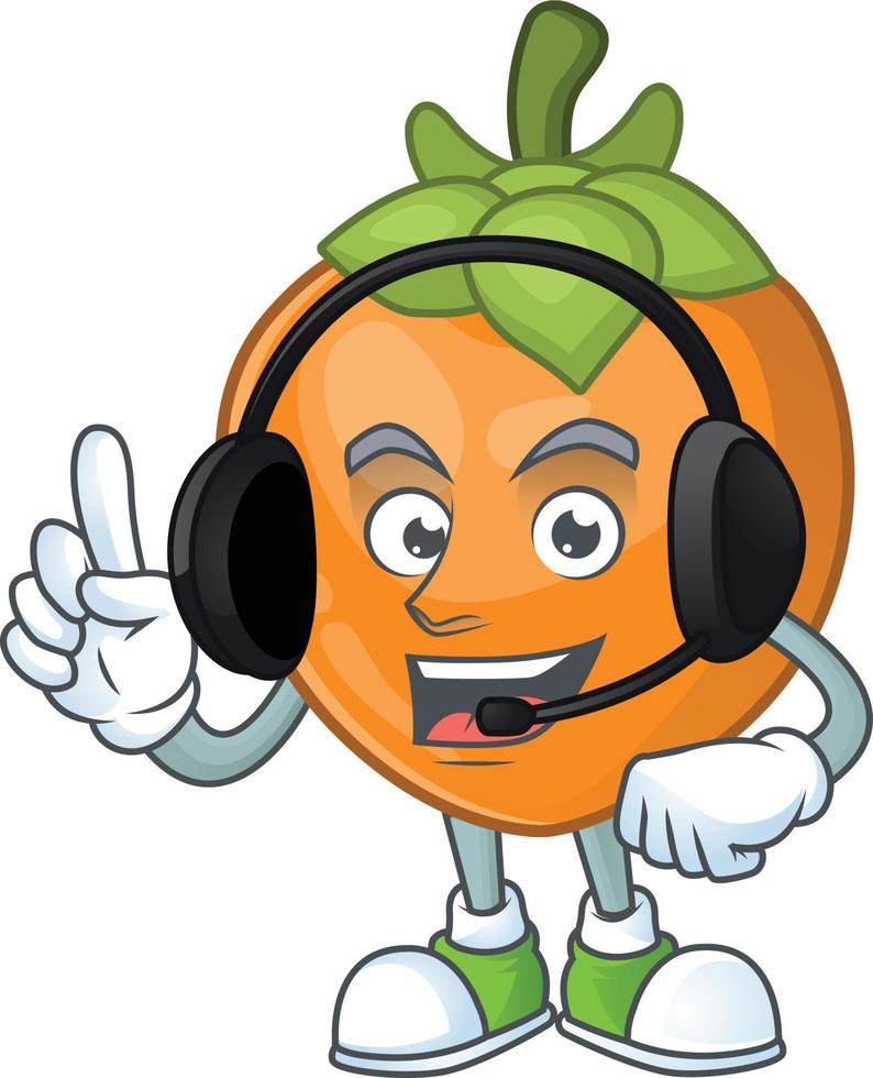Persimmon Fruit Vector