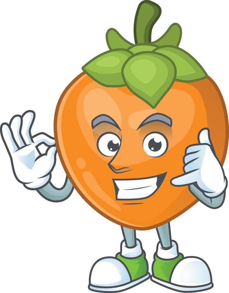 Persimmon Fruit Vector