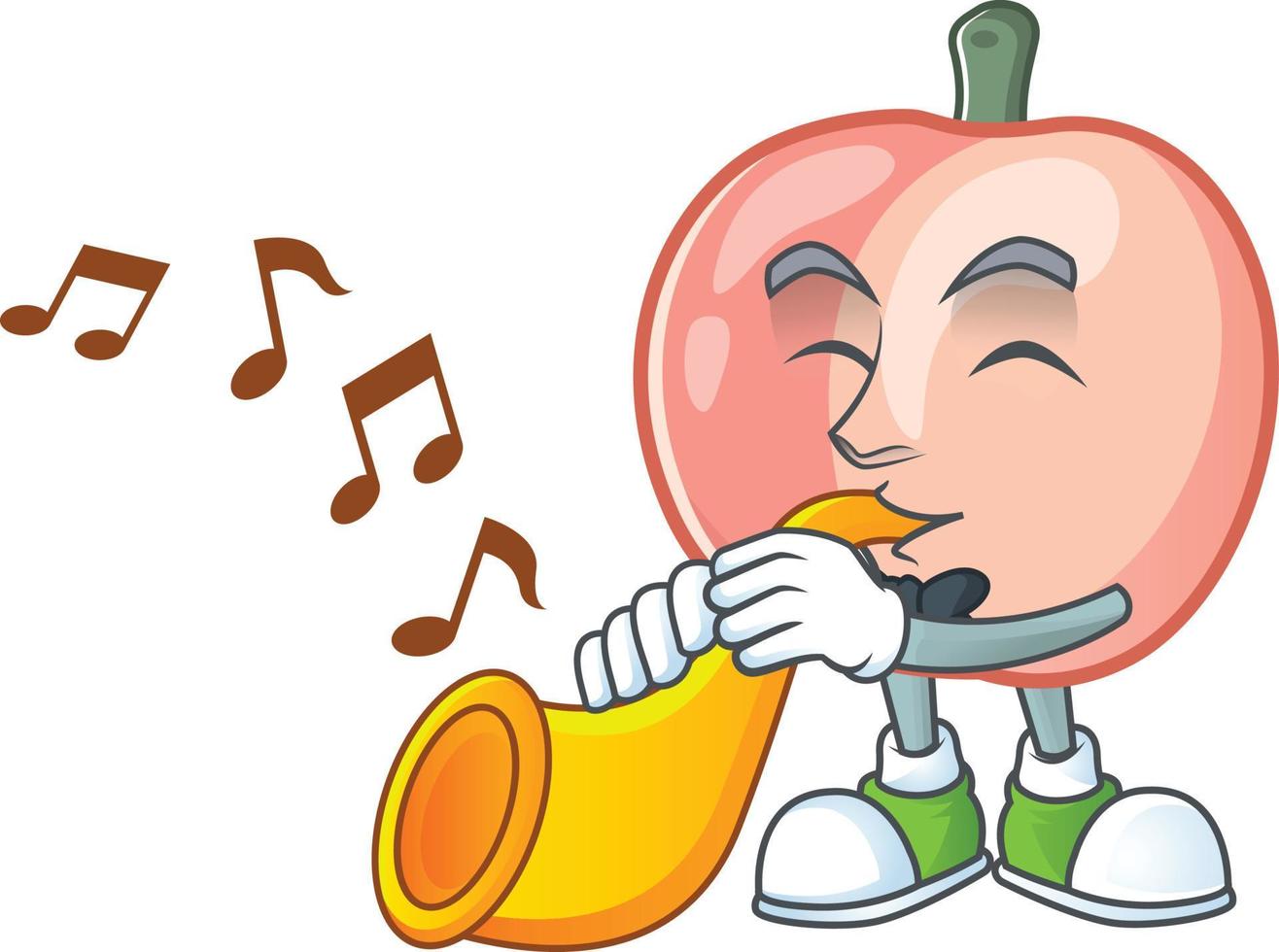 Peach Fruit Vector