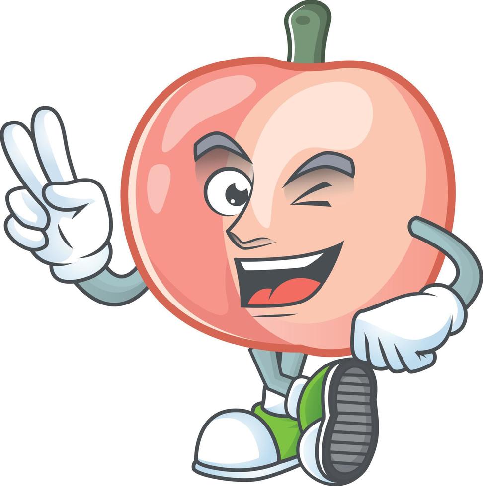 Peach Fruit Vector