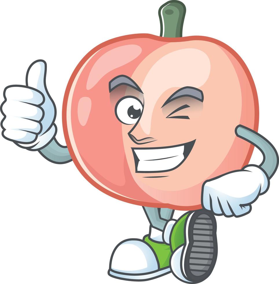 Peach Fruit Vector