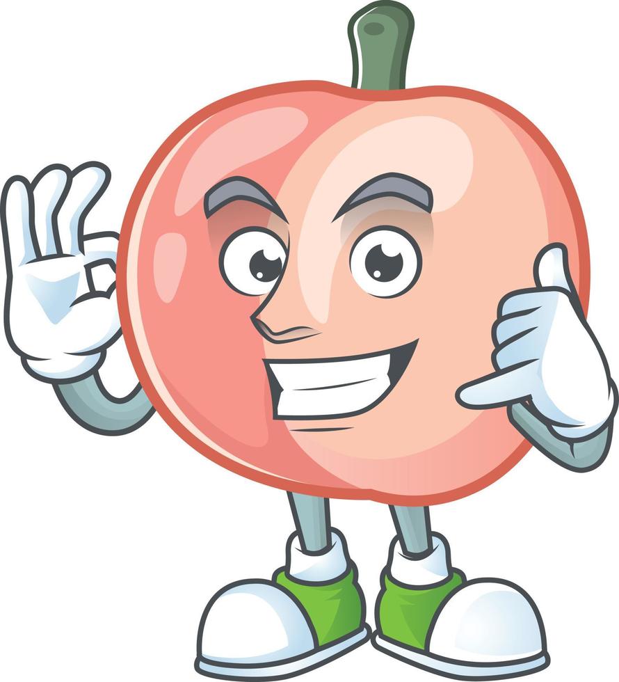 Peach Fruit Vector