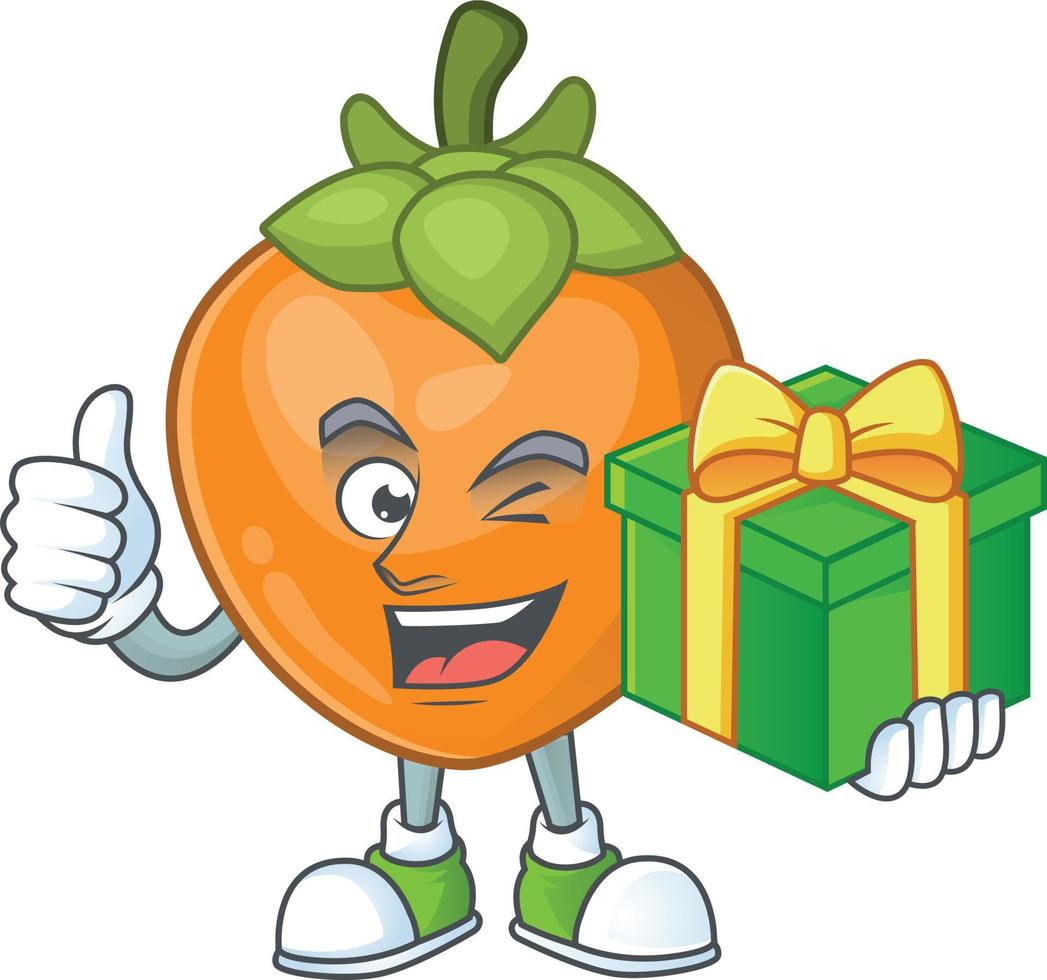 Persimmon Fruit Vector