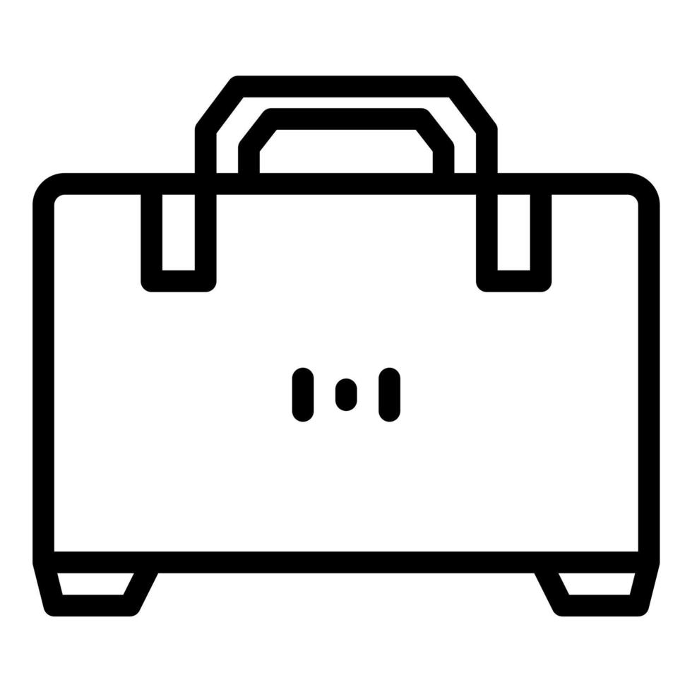 drone quadcopter suitcase icon outline vector