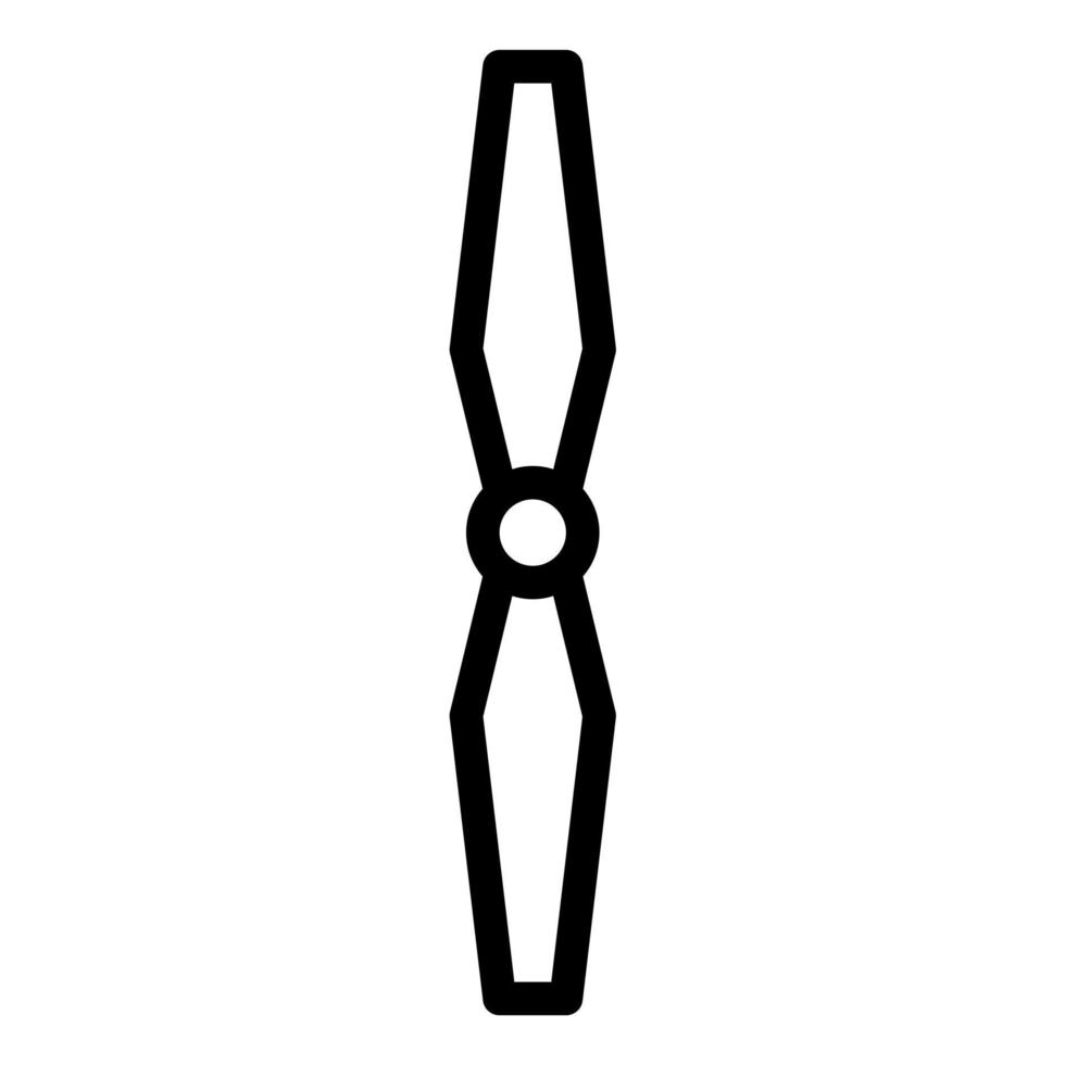 Propeller Drone and quadcopter icon outline vector