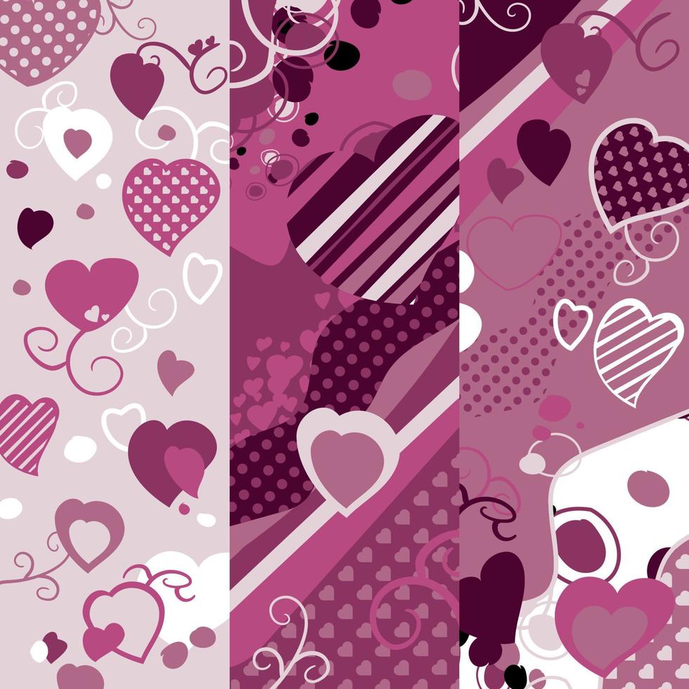 Valentine pattern vector art