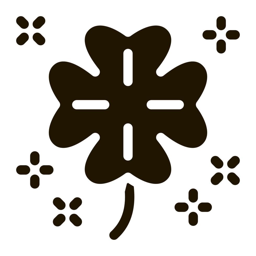 Clover Icon Vector Glyph Illustration