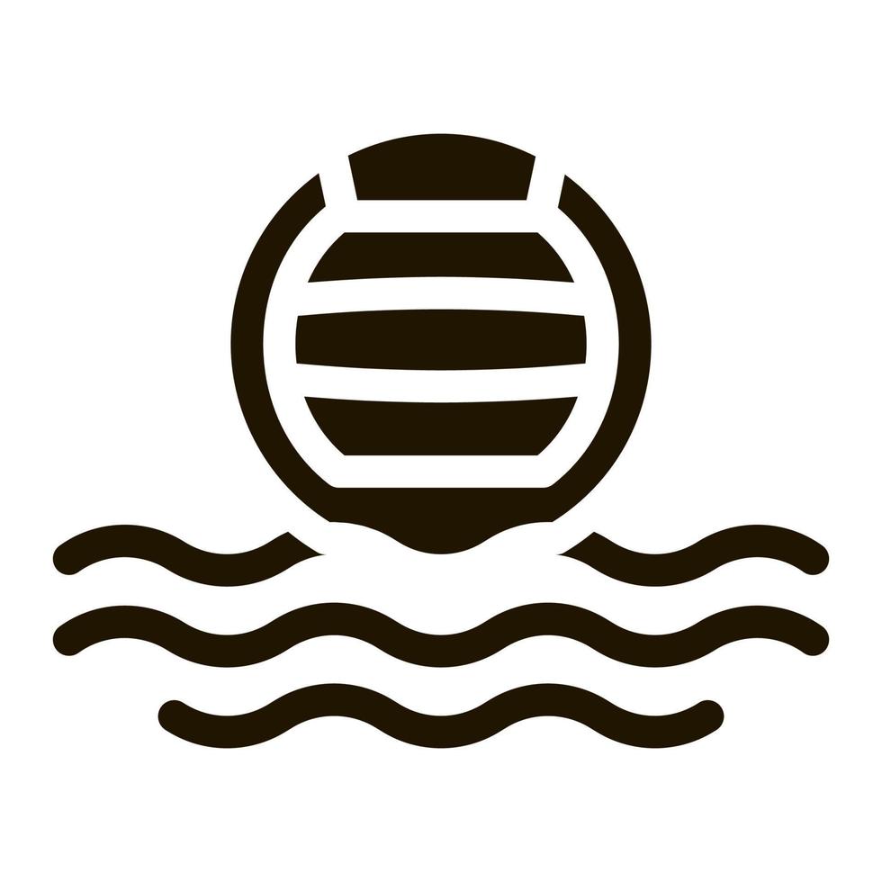 Water Volleyball Icon Vector Glyph Illustration