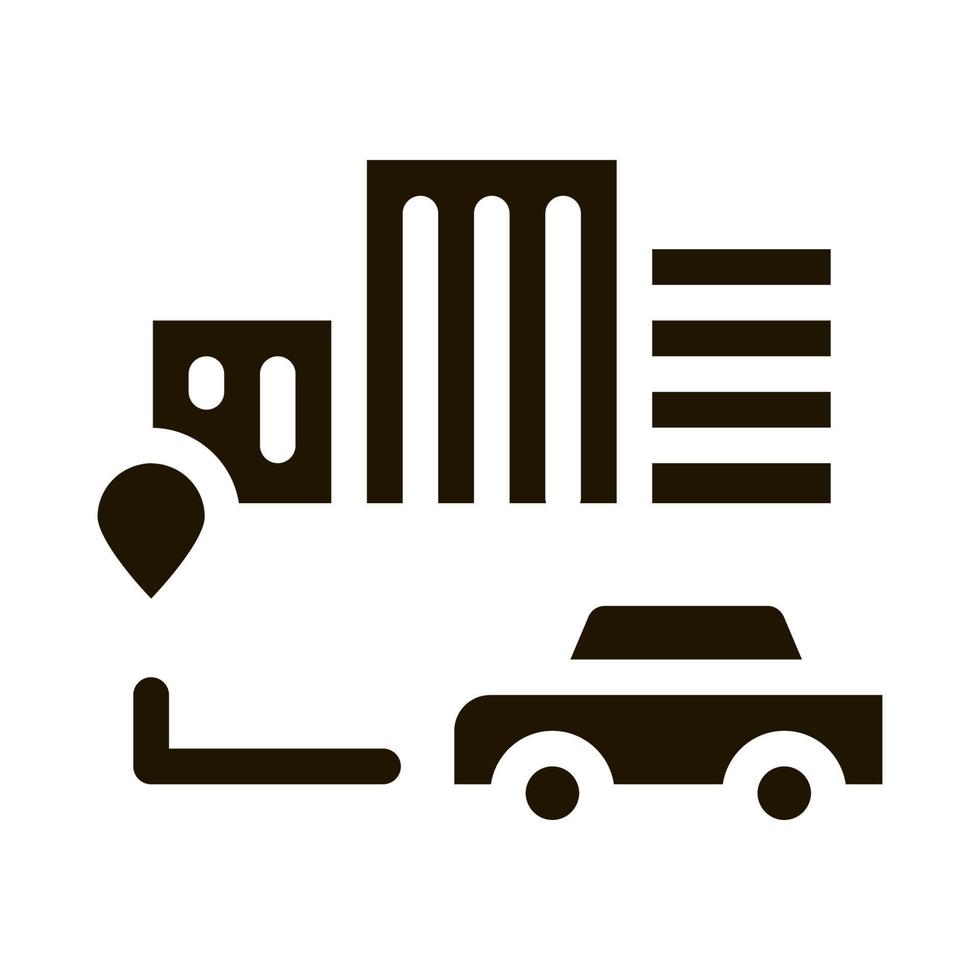 Machine Location Icon Vector Glyph Illustration