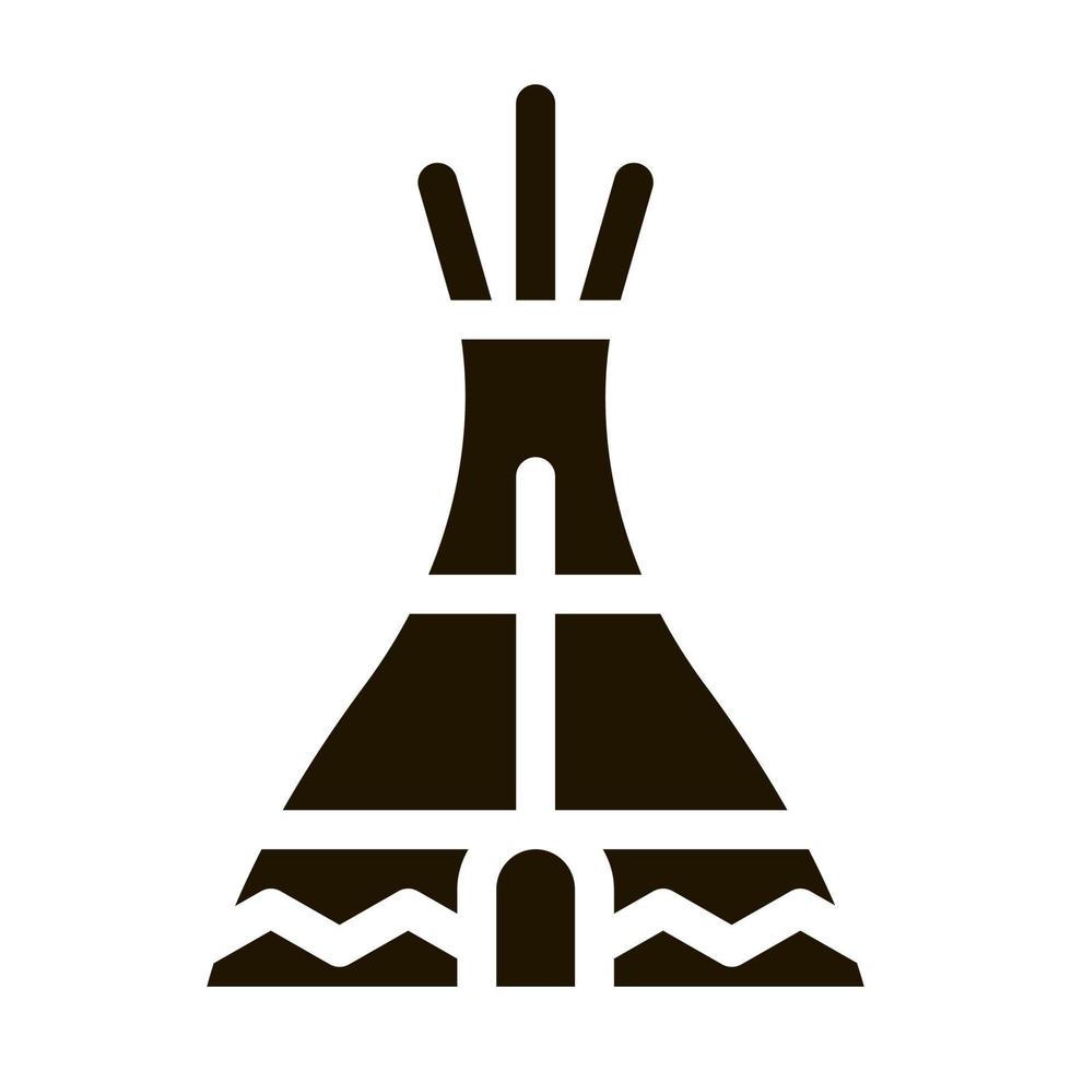 Wigwam Icon Vector Glyph Illustration