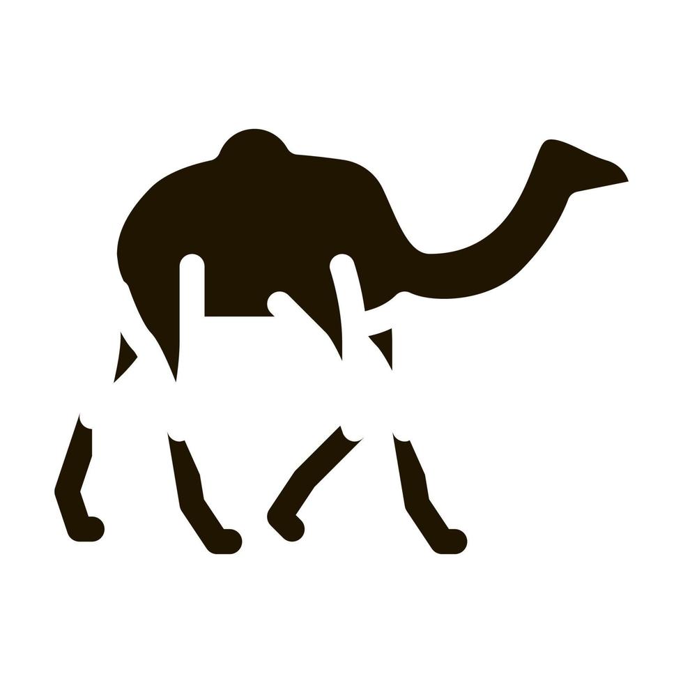 Camel Icon Vector Glyph Illustration