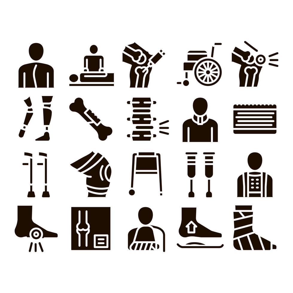 Orthopedic Collection Elements Vector Icons Set