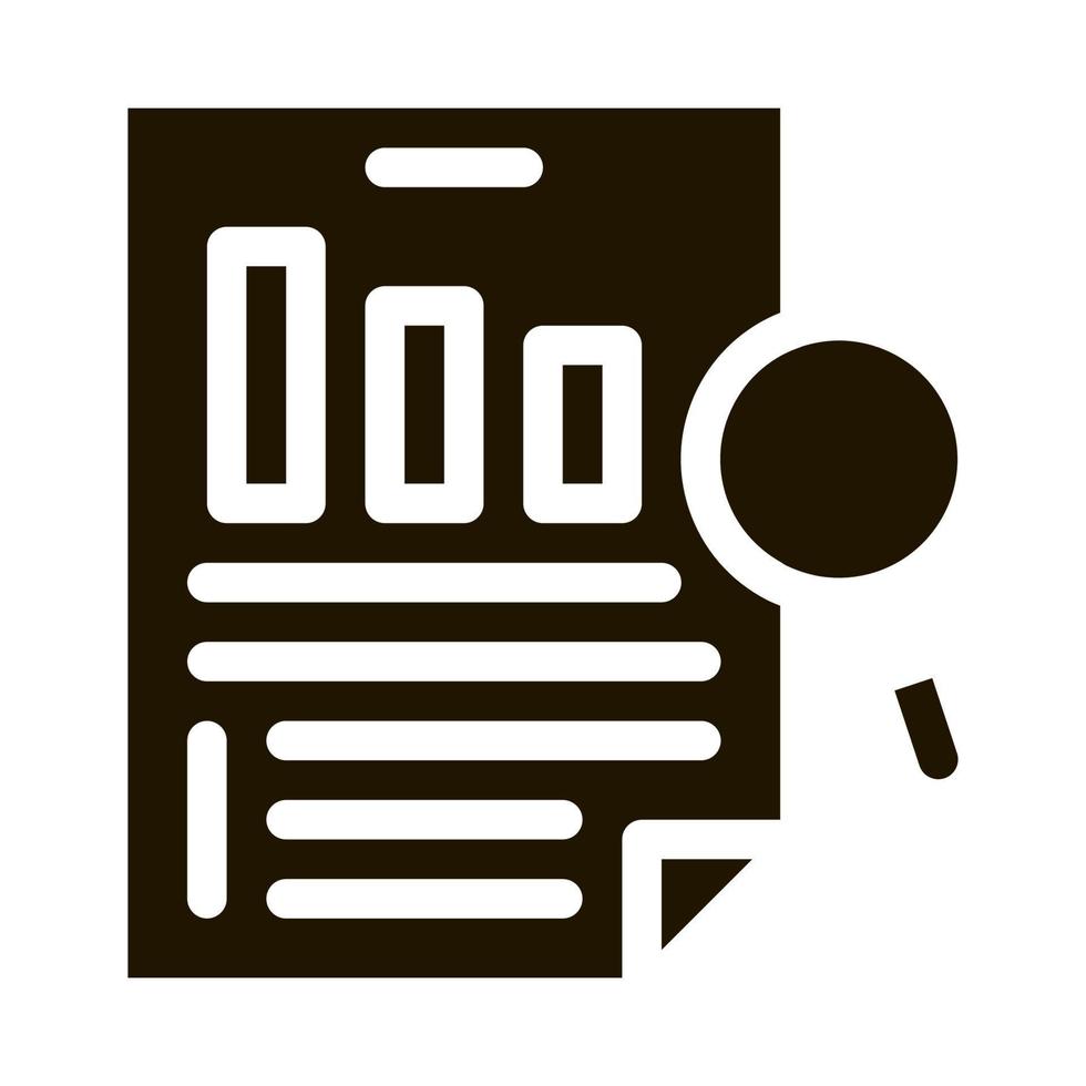 Research Document Icon Vector Glyph Illustration