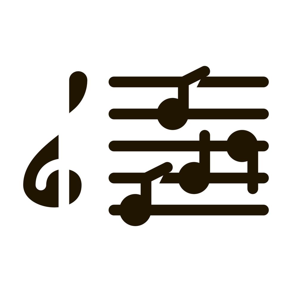 Treble Clef And Musical Notes Opera Element Vector