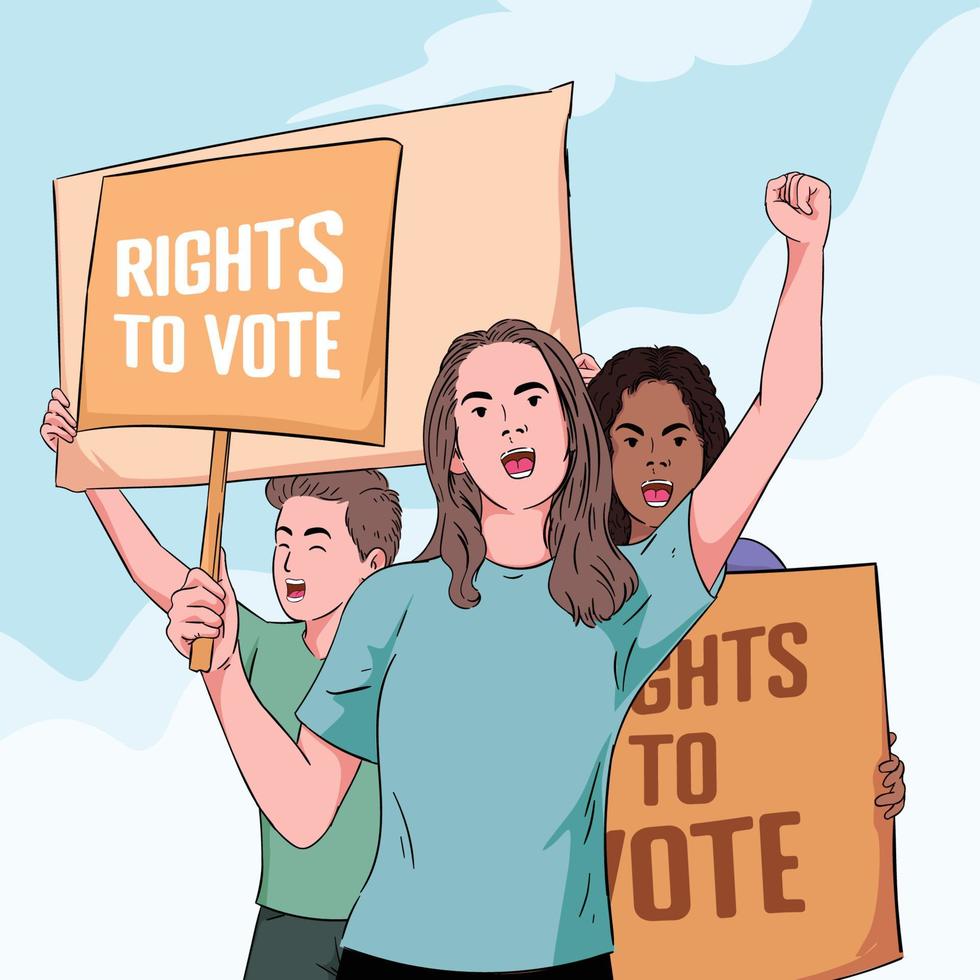 Civil Rights Public Service Concept vector