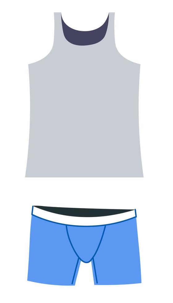 Underwear set for men, clothes for boys vector