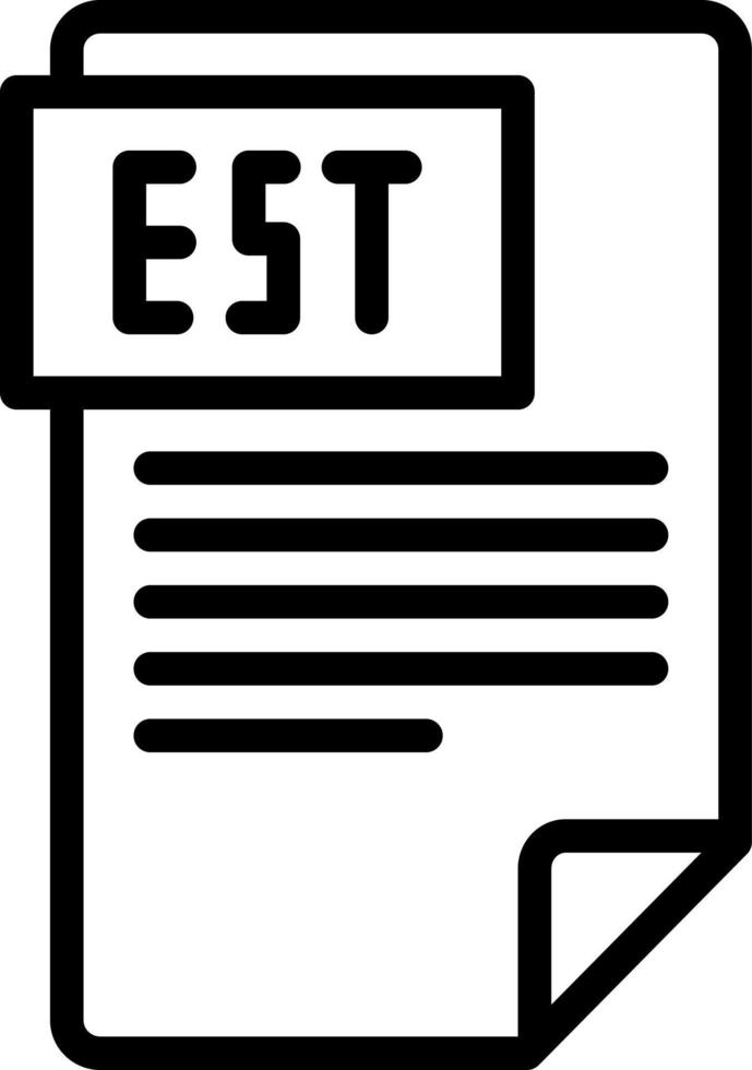 line icon for est vector