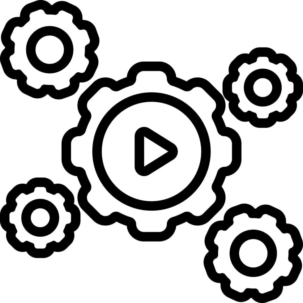 line icon for automation 17527404 Vector Art at Vecteezy
