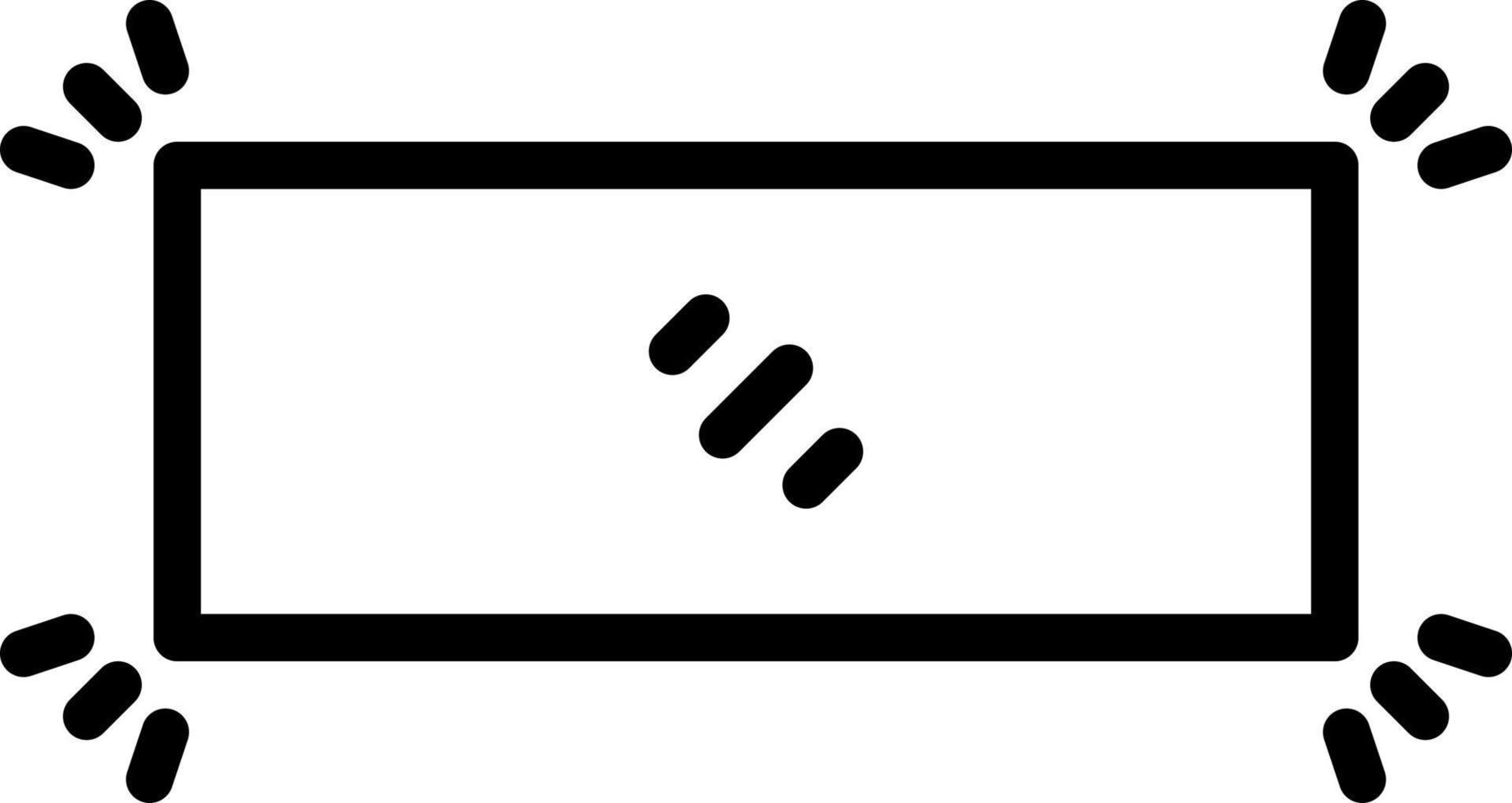 line icon for edges vector