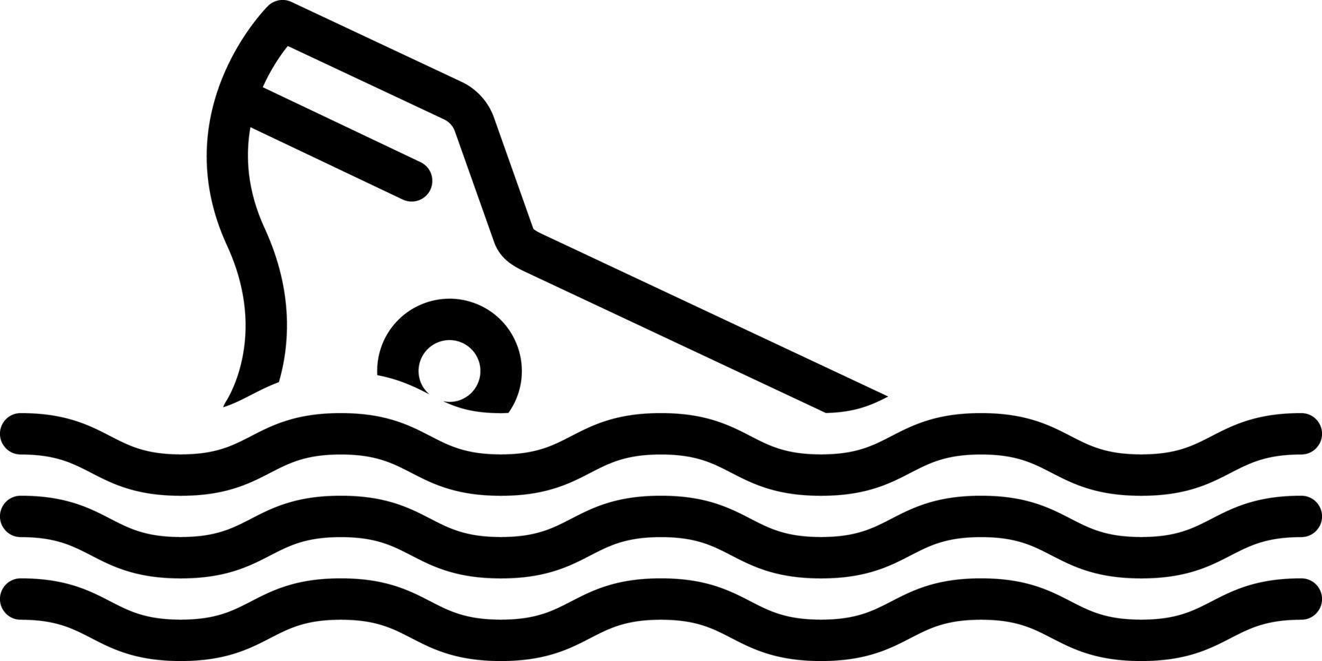 line icon for failing vector