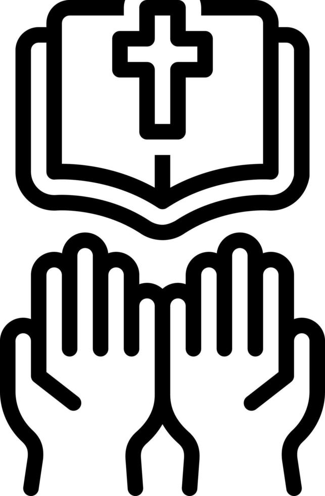 line icon for gospel vector