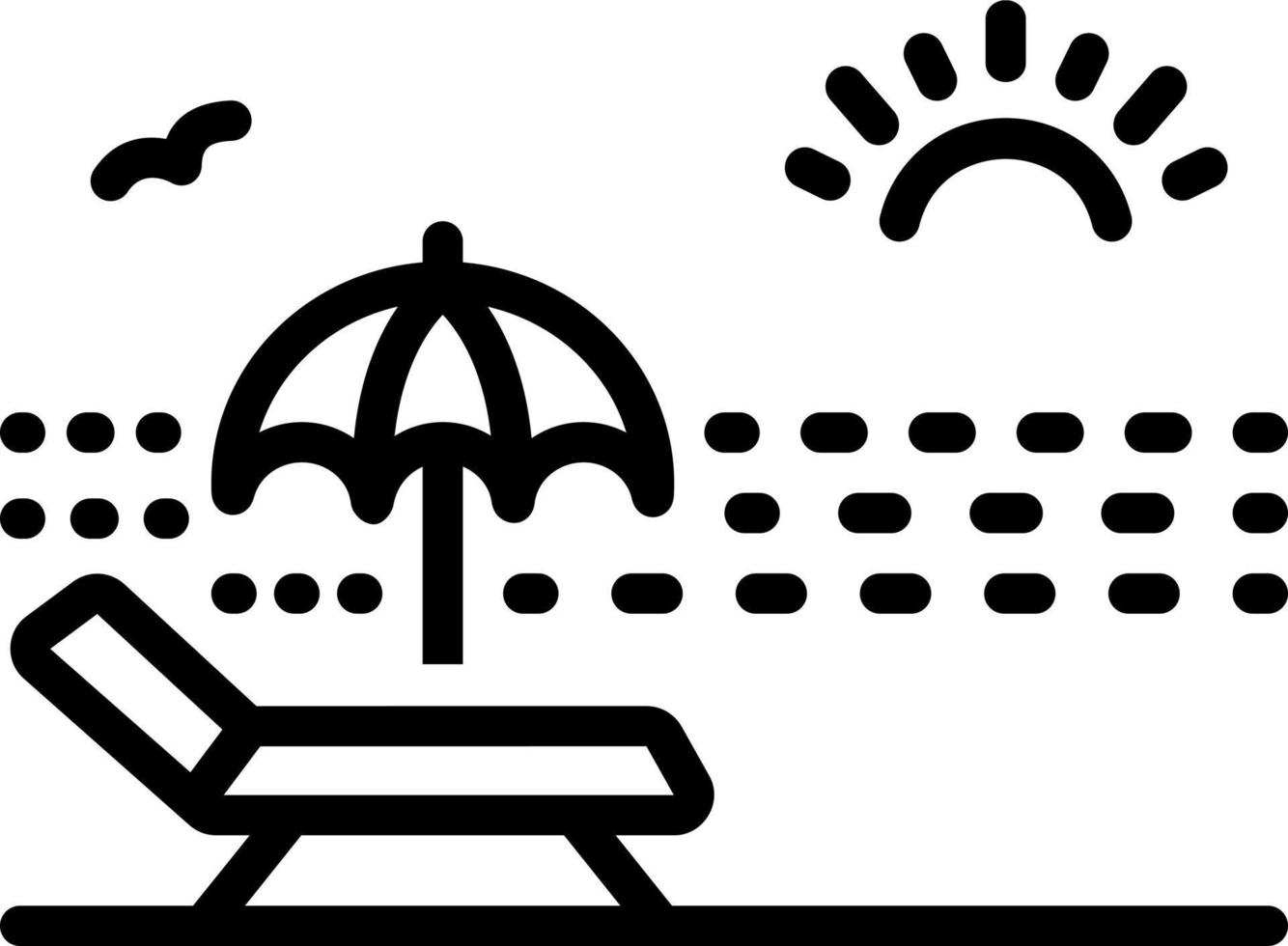 line icon for shore vector