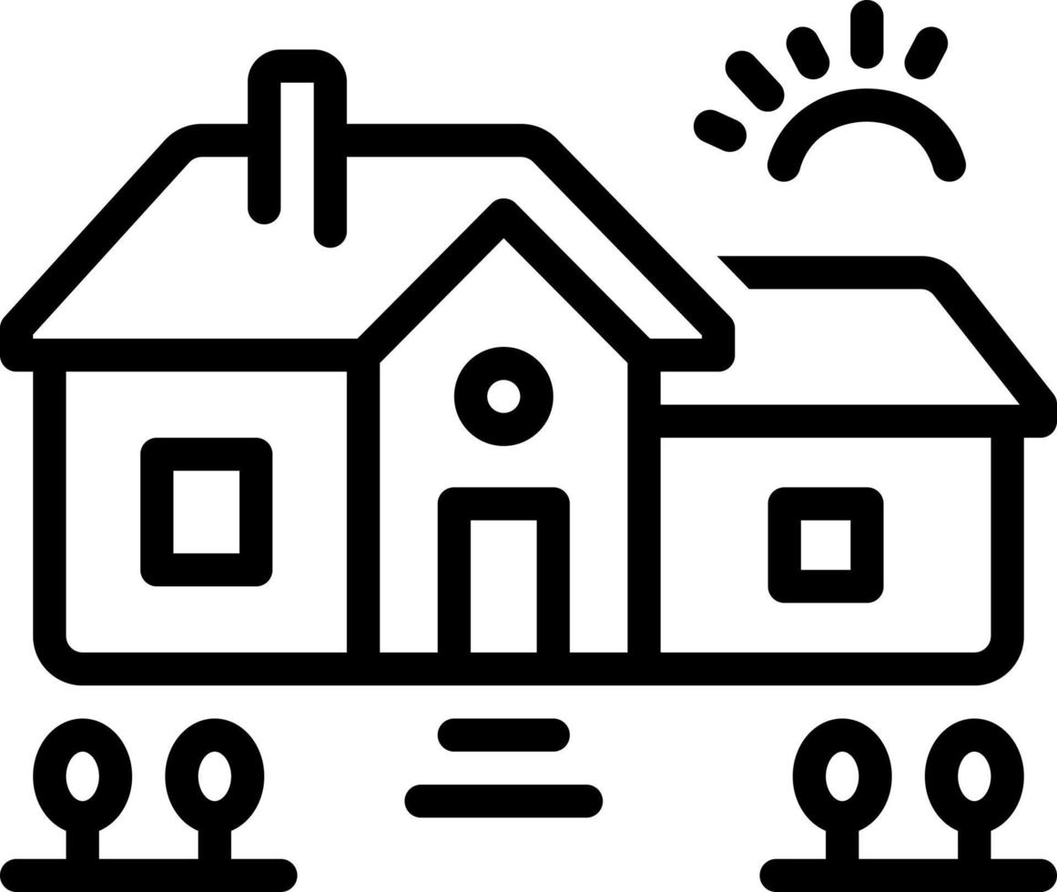 line icon for housing vector