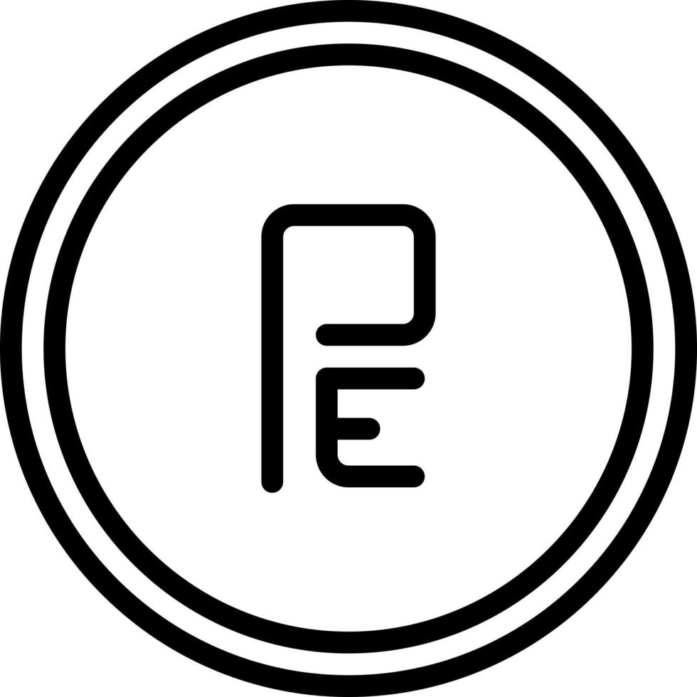 line icon for pe vector