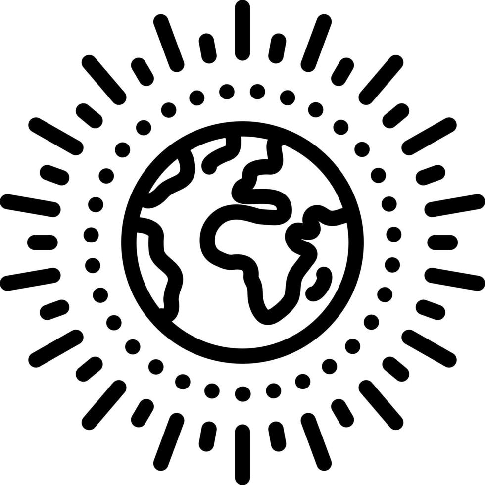 line icon for worldwide vector