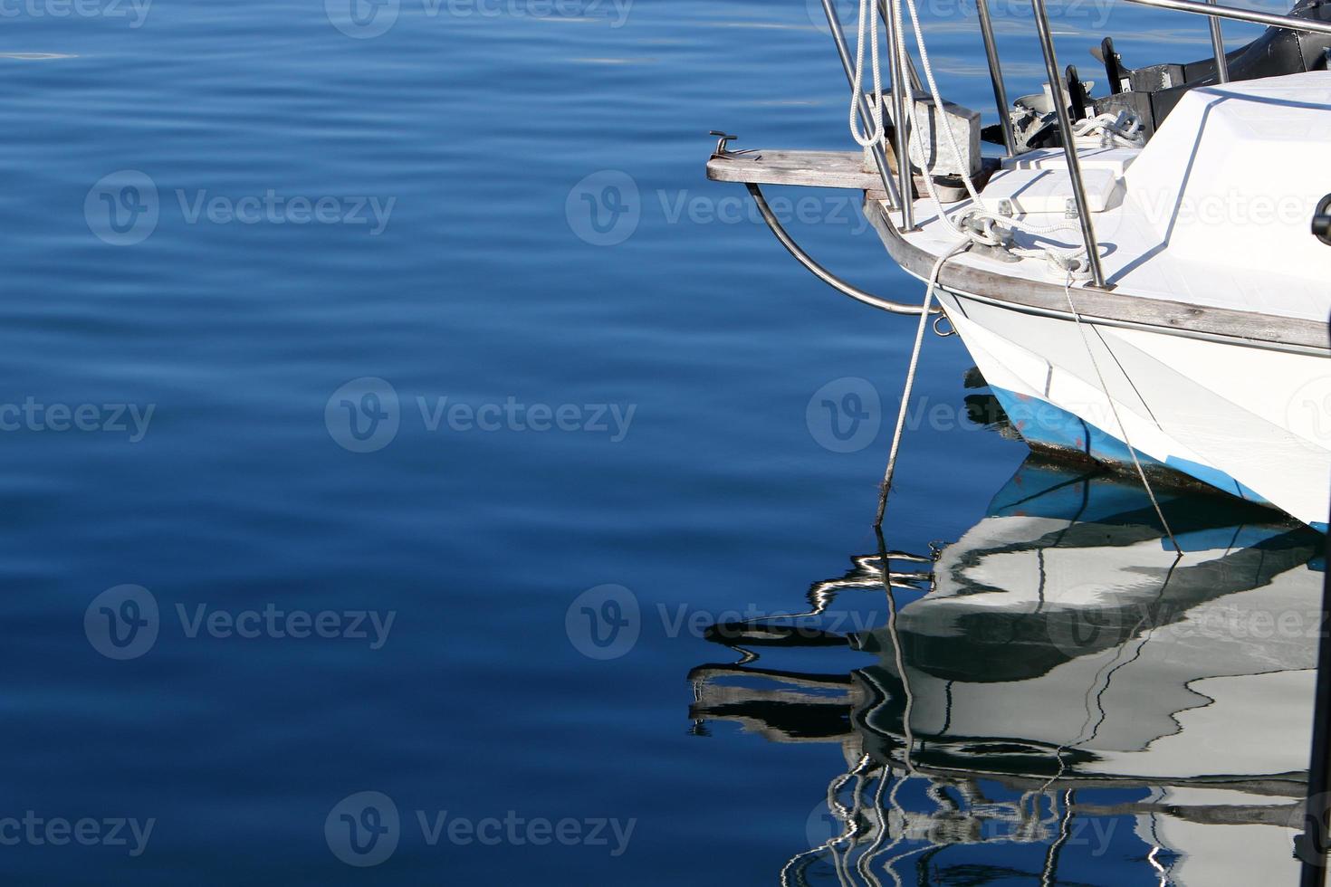 Berth on the seashore for mooring boats and yachts. photo