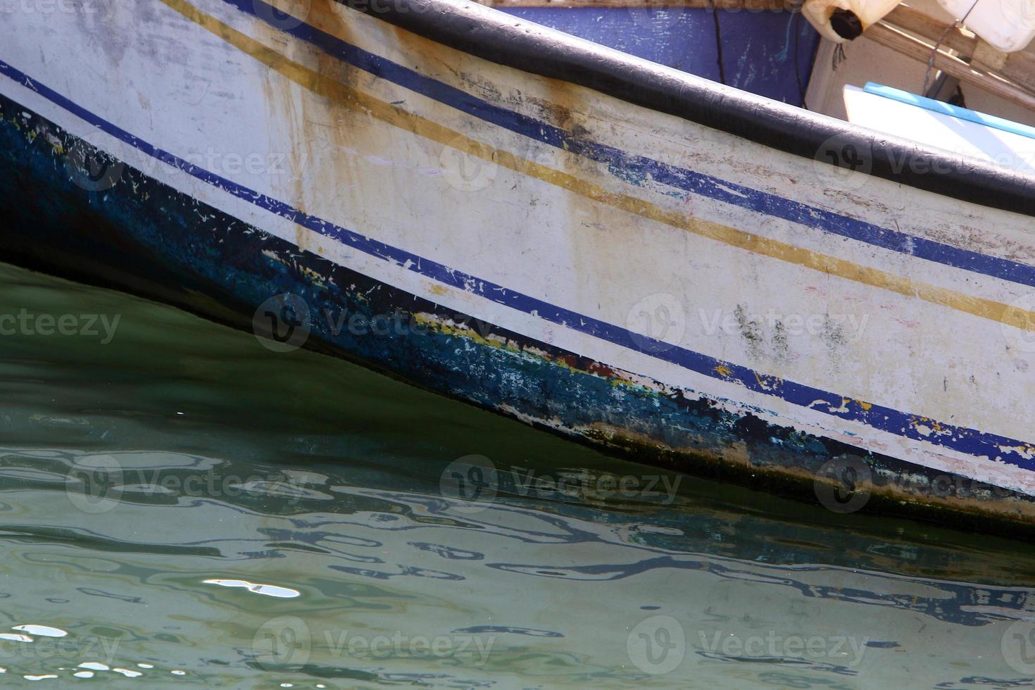 Berth on the seashore for mooring boats and yachts. photo