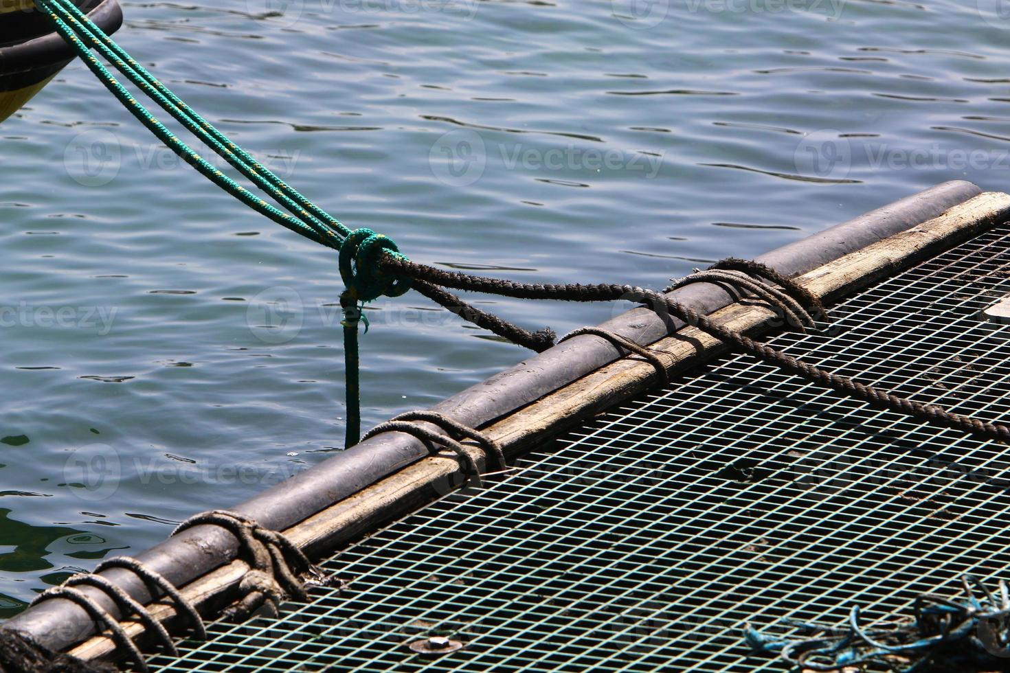 Berth on the seashore for mooring boats and yachts. photo