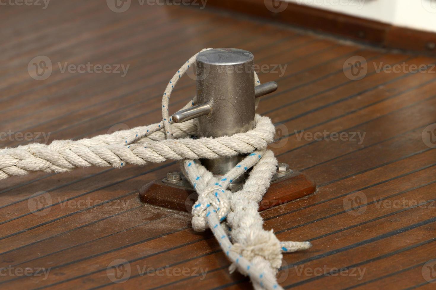 Berth on the seashore for mooring boats and yachts. photo