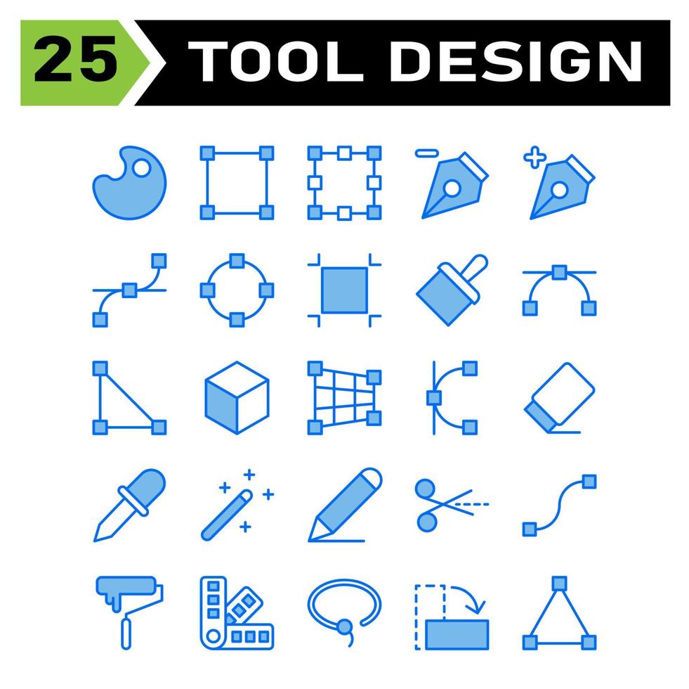 El conjunto de iconos de Internet de las cosas incluye buscador, forma, herramienta, diseño, recorte, pintura, color, arte, anclaje, edición, vector, punto, herramienta de lápiz, dibujo, menos, más, línea, círculo, pincel, edición, cuadro, almacenamiento vector