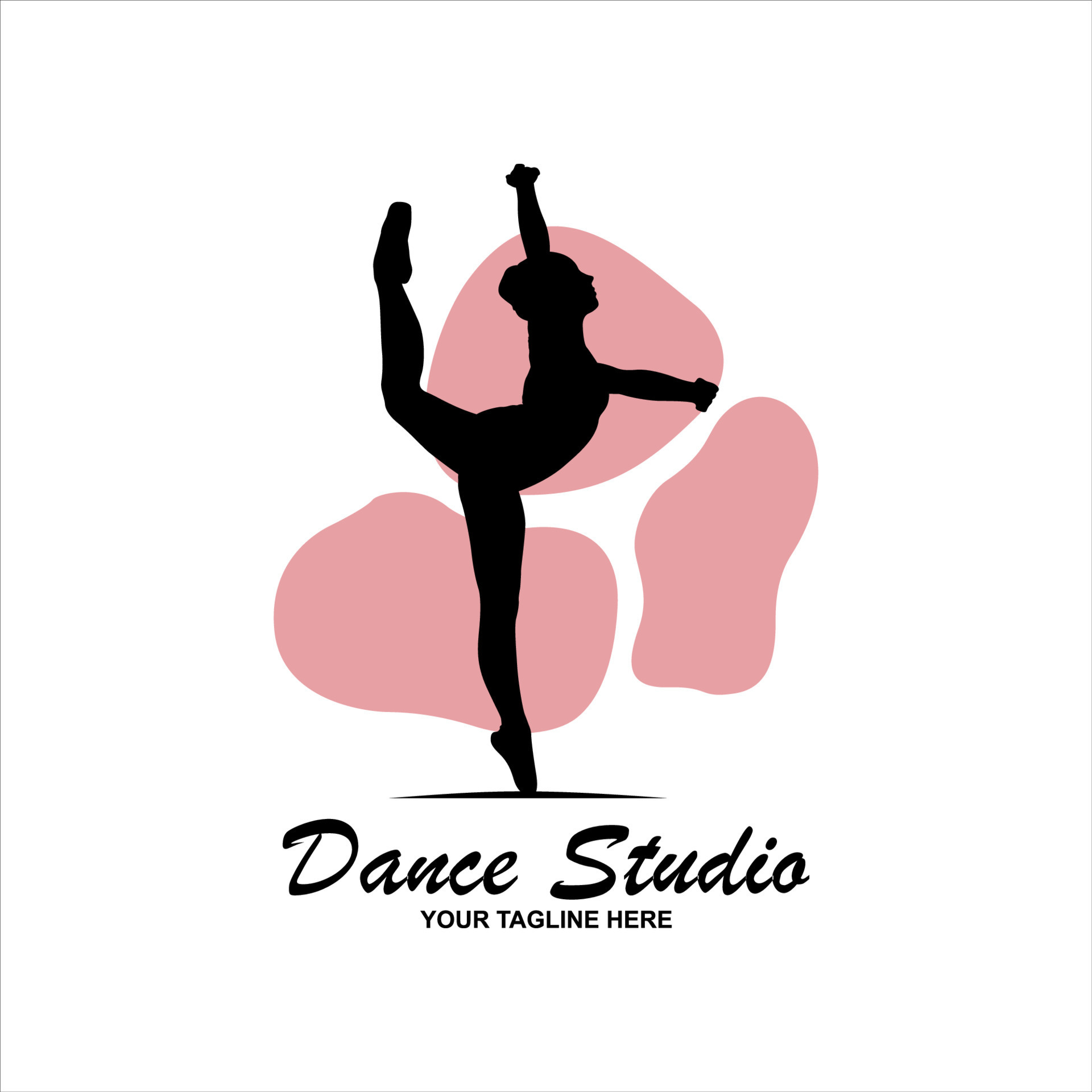Ballet Dance Studio Logo template element symbol with luxury gradient color  17527887 Vector Art at Vecteezy