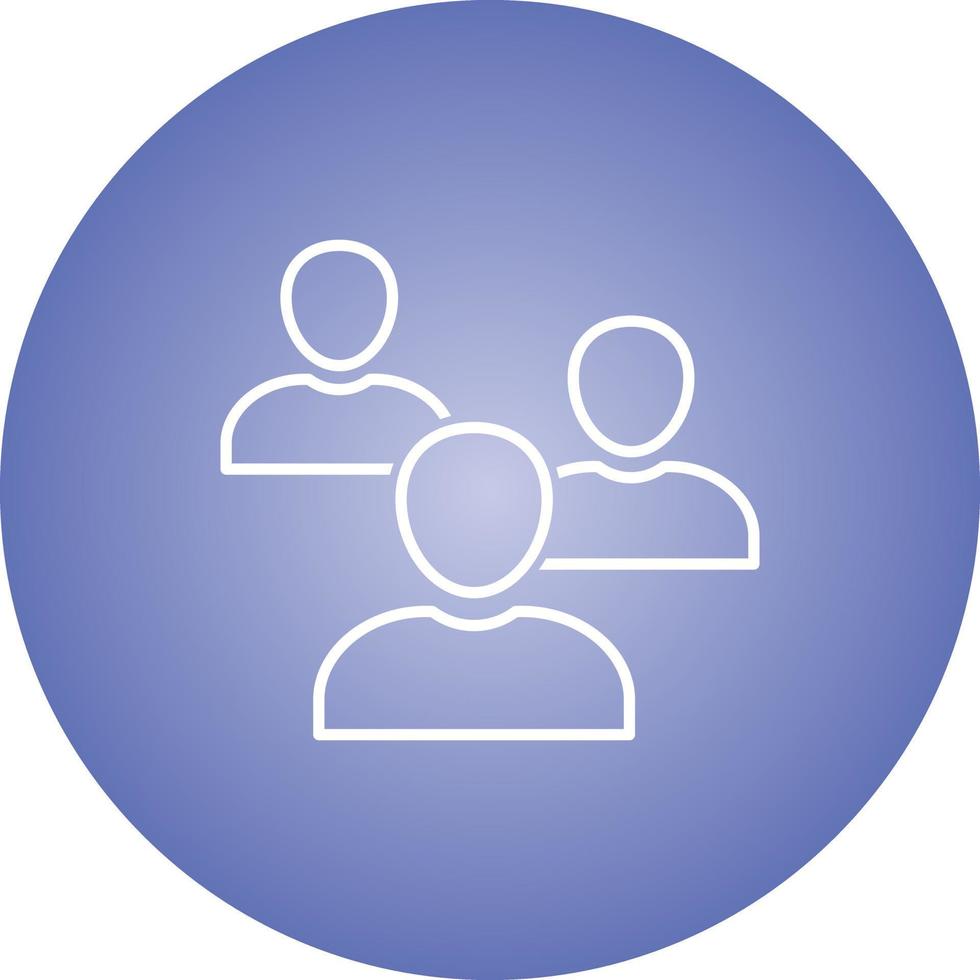 Beautiful Meeting Line Vector Icon