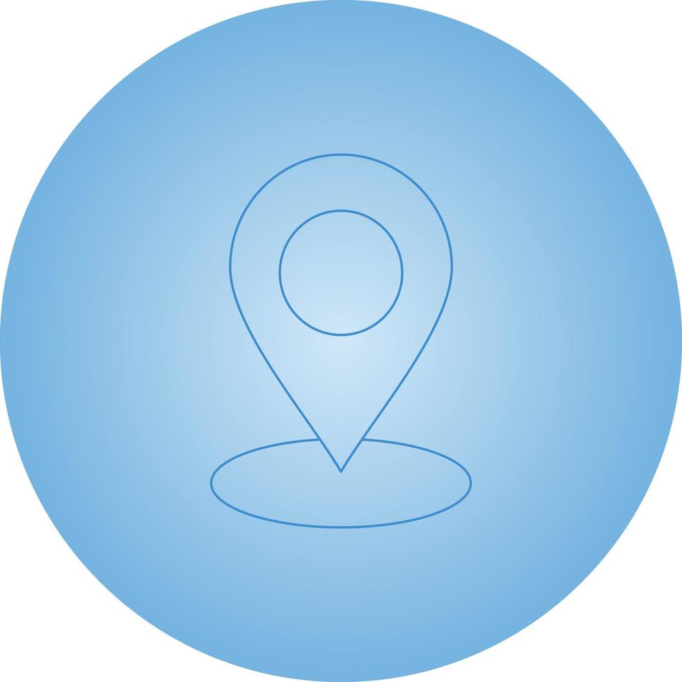 Beautiful marker vector line icon