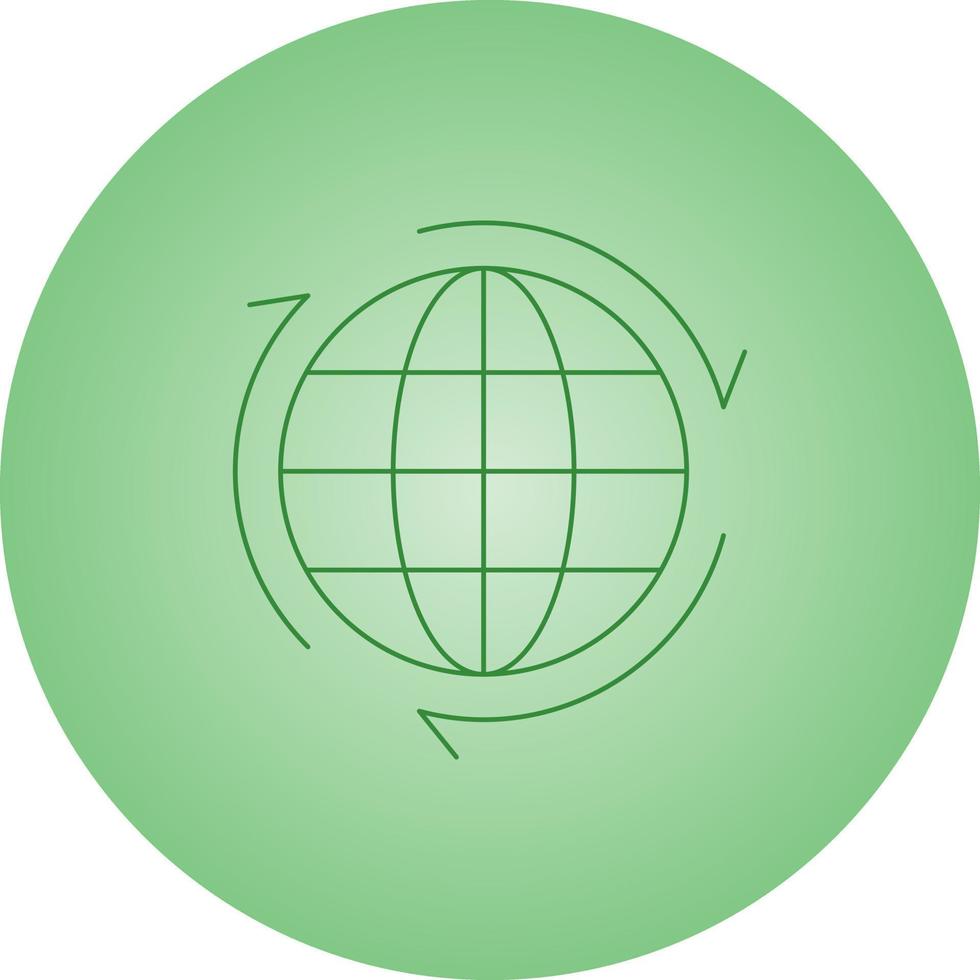Beautiful Globe  line icon vector