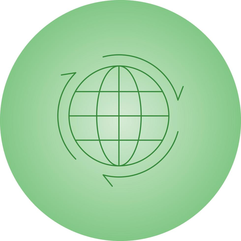 hermoso icono de línea de globo vector