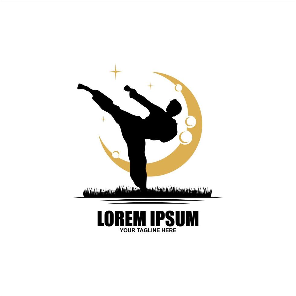 Martial Arts Silhouettes vector