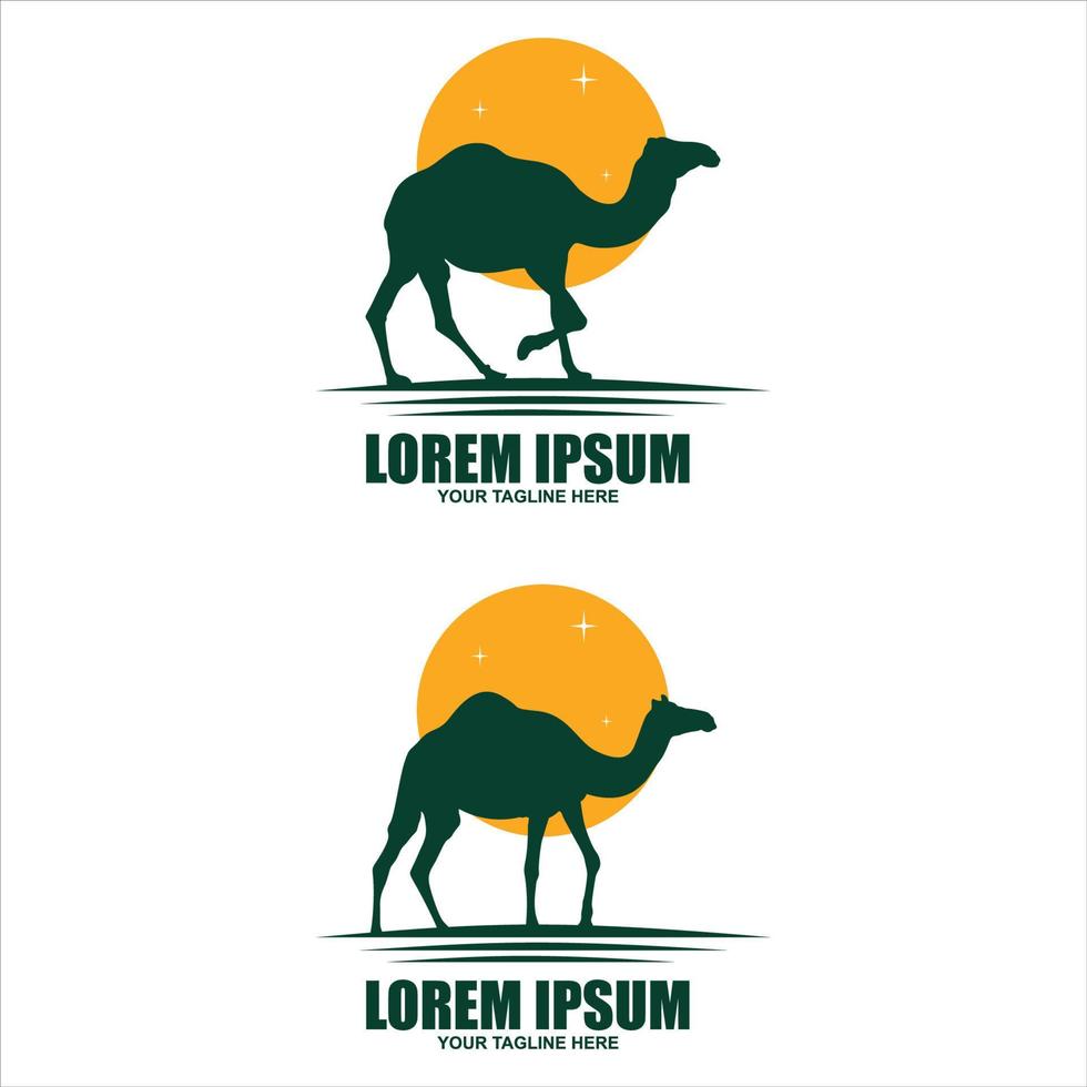 Great Camel Logo Design Template Inspiration - Vector