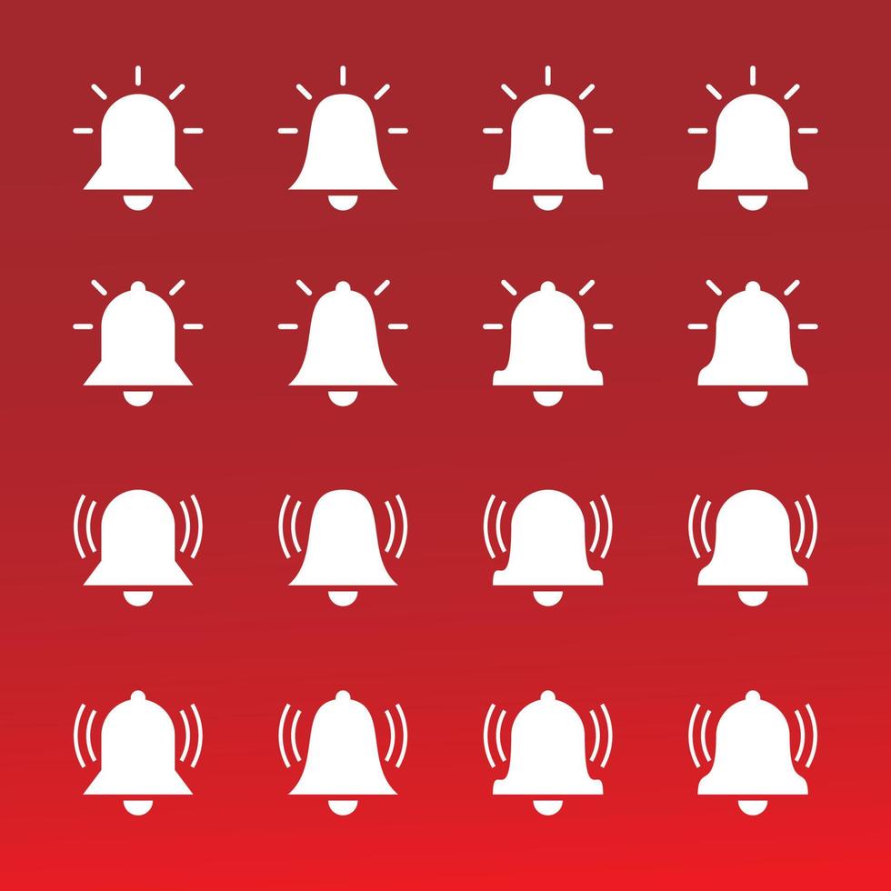 Notification bell icon for incoming messages. smartphone app vector illustration.