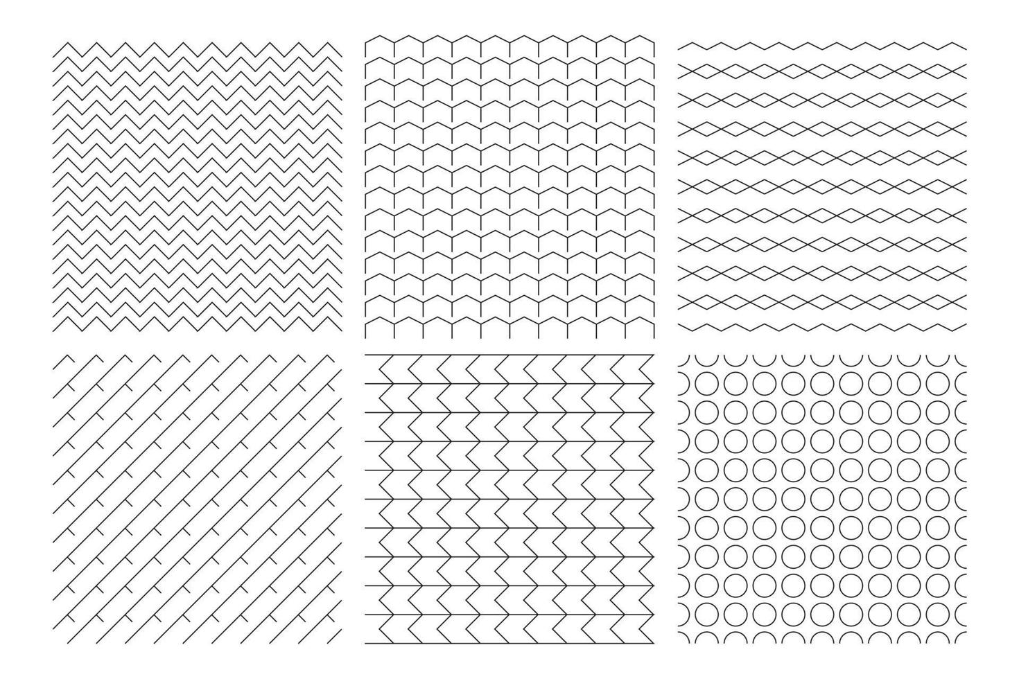 Set of pattern with white background wallpaper for your design, Vector illustration.