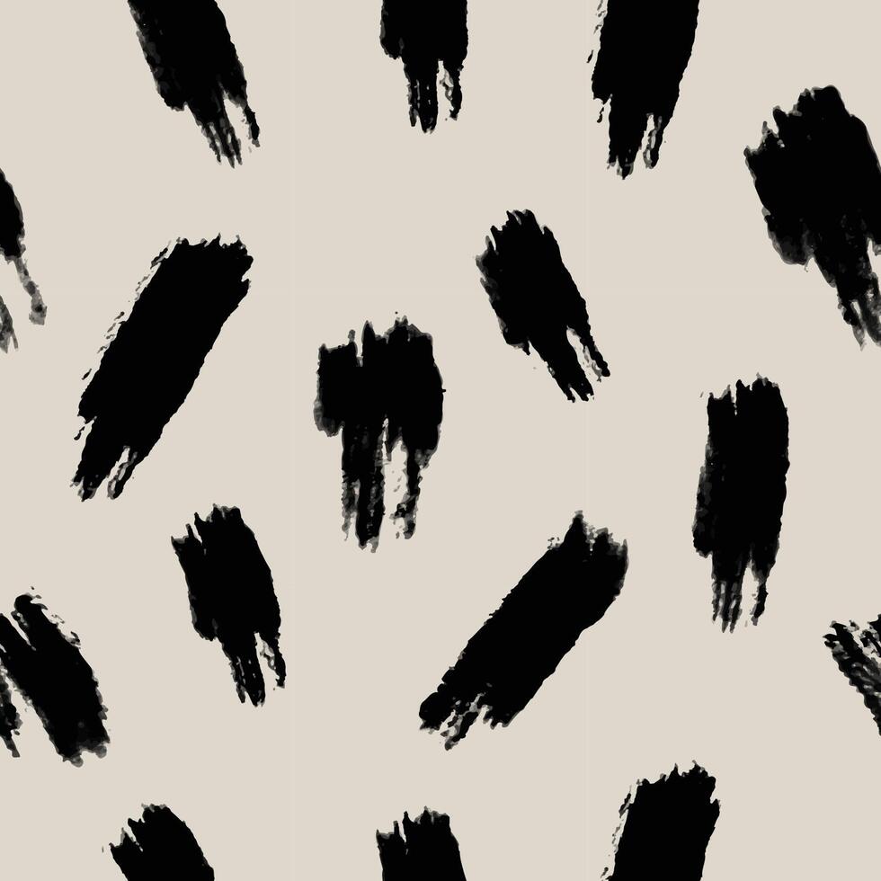 Abstract seamless pattern. Hand painted brush texture art repeat illustration. vector
