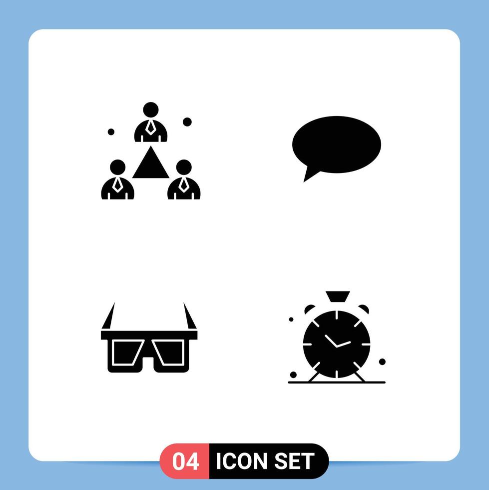 Creative Icons Modern Signs and Symbols of business eyewear modern massege stereo Editable Vector Design Elements