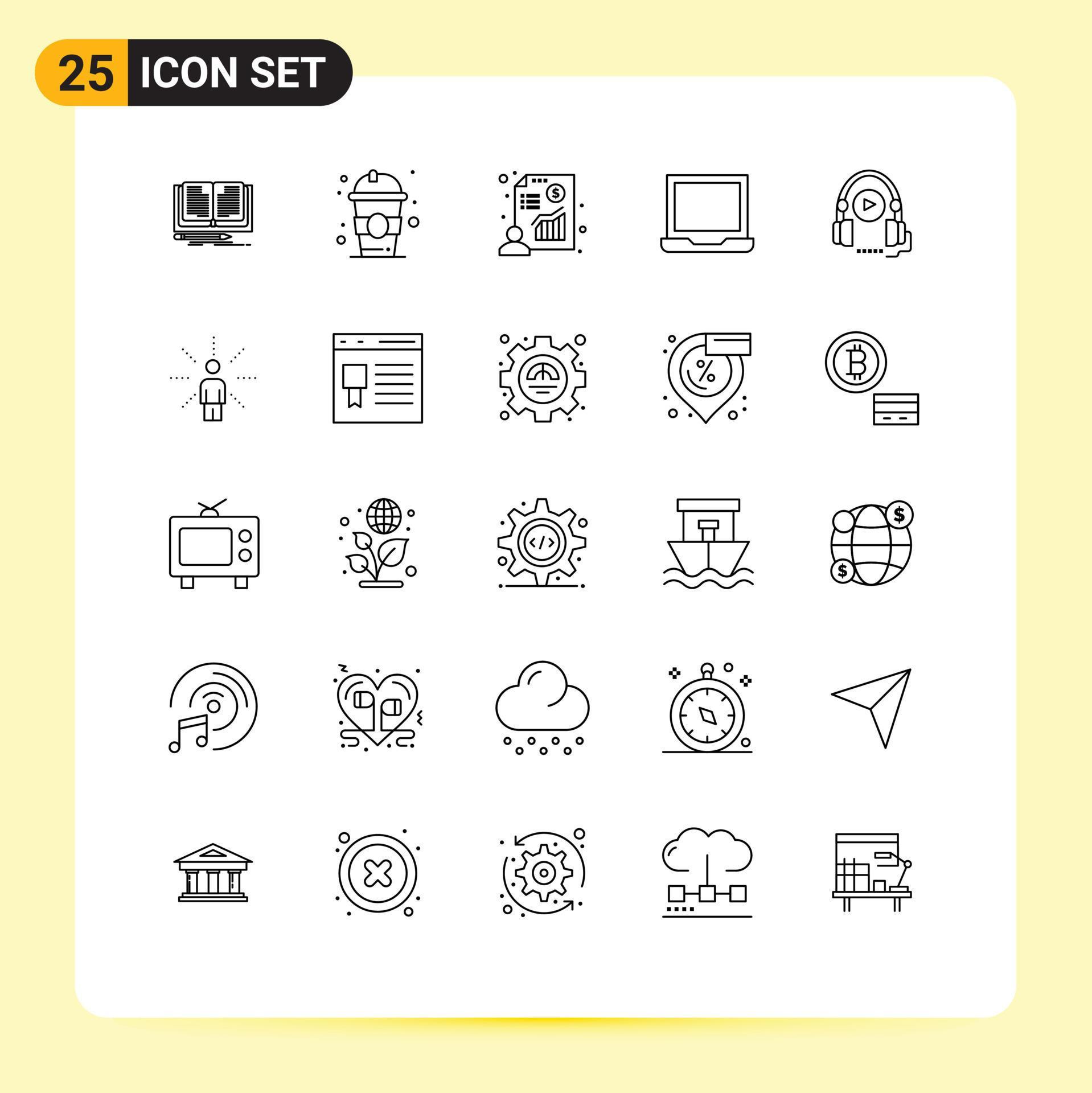25 Universal Line Signs Symbols of language preference chart laptop ...