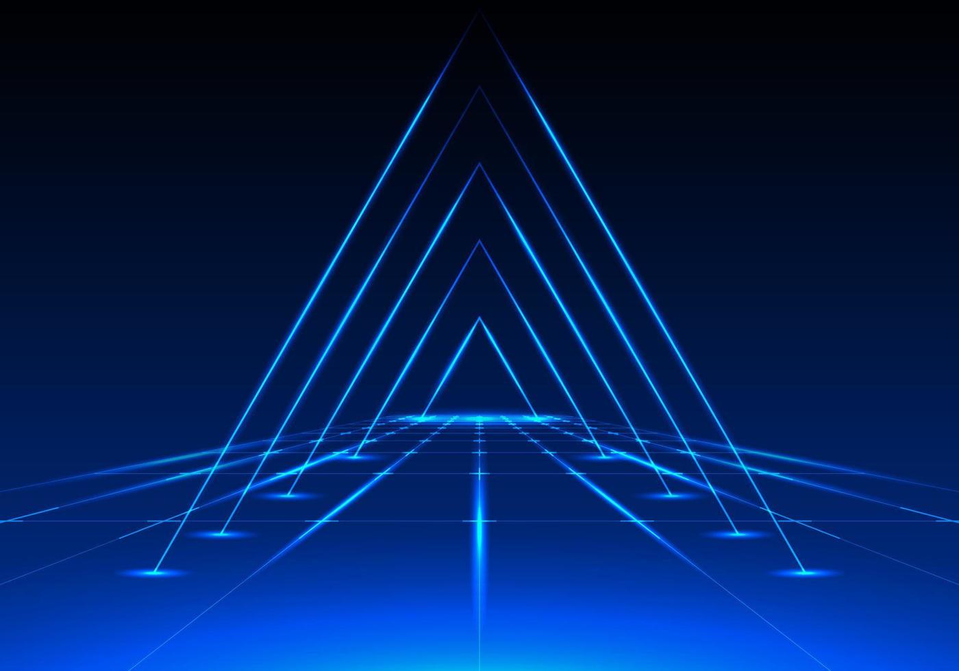 Technology corridor represents the network of the Internet system for maximum efficiency. Use geometric lines to add interest. vector